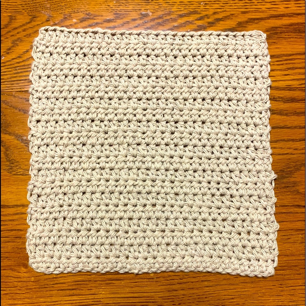 Handmade crocheted wash cloth/potholder/hot pad